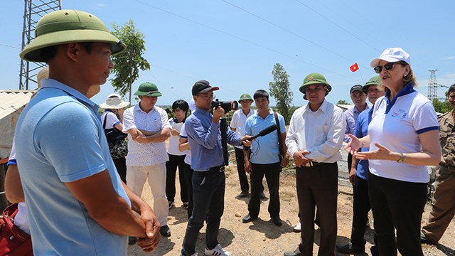 Quang Binh: UNDP, KOICA and VNMAC representatives were impressed by the changes in the lives of local people