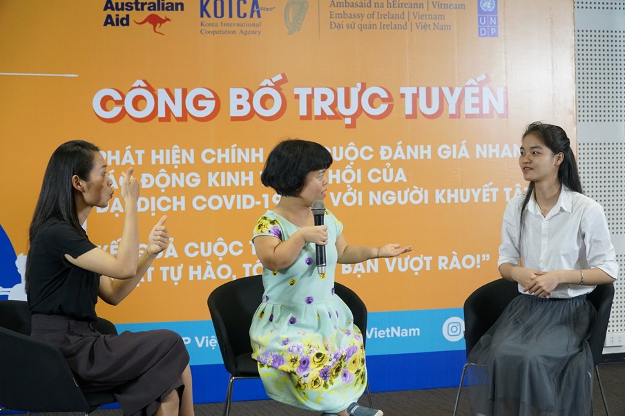Công bố trực tuyến Đánh giá nhanh tác động kinh tế xã hội của COVID-19 đối với người khuyết tật ở Việt Nam